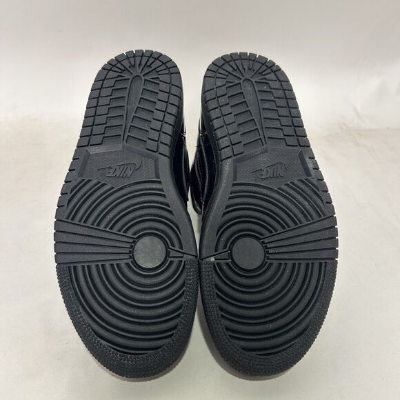 Nike Air Jordan 1 Mid Retro WMNS Patent Leather "Triple Black" - Picture 5 of 6